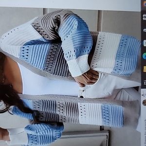 Color Block Cardigan